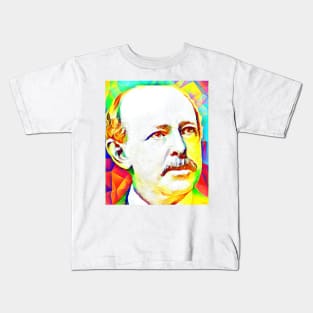 Horatio Alger Colourful Portrait | Horatio Alger Artwork 12 Kids T-Shirt